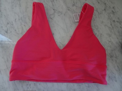NWT lululemon ~ Size 10 Align V-Neck Bra  A/B Cups ~ Pink