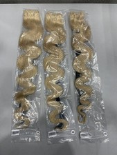 613 Blonde Body Wave Human Hair Extensions 3 Bundles, 28"