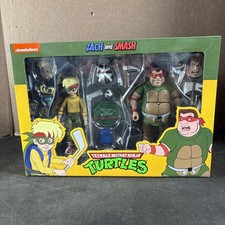 ZACH & SMASH TMNT NECA TWO PACK CARTOON ACTION FIGURE NEW NINJA TURTLES