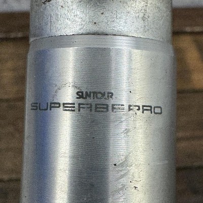 Vintage Suntour Superbe Pro Seatpost 27.2mm Silver Alloy Japan