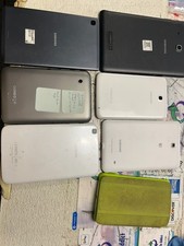 Lot 7 Samsung Galaxy Tablets AS-IS Parts Repair Mixed Models Locked Bundle
