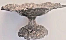 ANTIQUE KIRK 925/1000 REPOUSSE 6 1/2" BY 3 3/4" COMPORT TAZZA EXCELLENT UNUSUAL