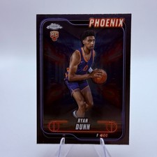 Ryan Dunn 2024-25 Topps Chrome #182 Rookie Phoenix Suns Card NBA Basketball . rookie card picture