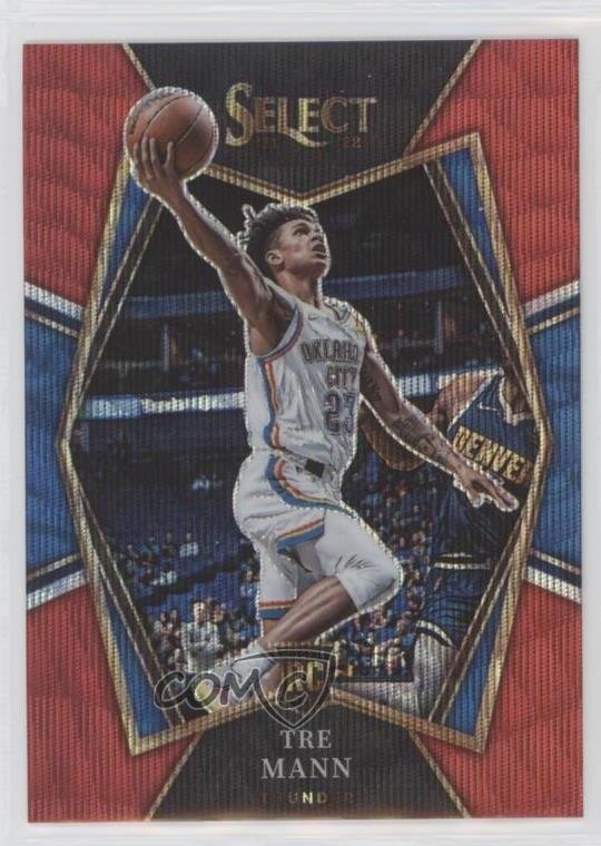 2021-22 Panini Select Premier Level Red Wave Prizm Tre Mann #141 9y7