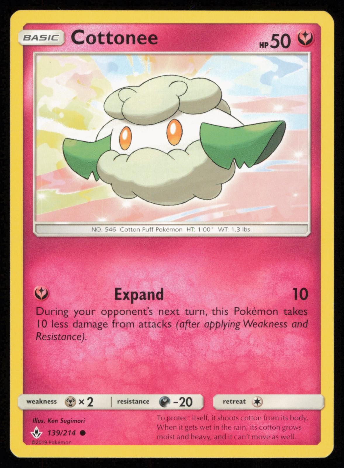 Cottonee 139/214 Common Pokemon Unbroken Bonds UNB LP