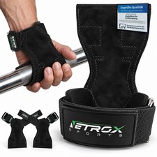 Zughilfen aus Leder Fitness Grips Pulling Straps Bodybuilding Krafttraining