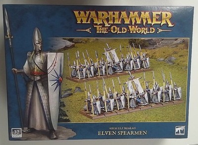 1x  The Old World: High Elf Realms: Elven Spearmen: 13-15 Lightly Scuffed Sealed
