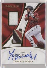 2017 Panini Immaculate Dual Material 7/25 Yasmany Tomas #DMA-YT Auto 0e1
