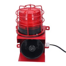 Industrial Sound Light Alarm High Power Siren Horn 115db Security Audible Visual