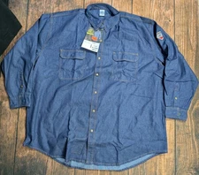 Revco Black Stallion TruGuard FS8-DNM Long Sleeve Welding Shirt Size 4X Plus Siz