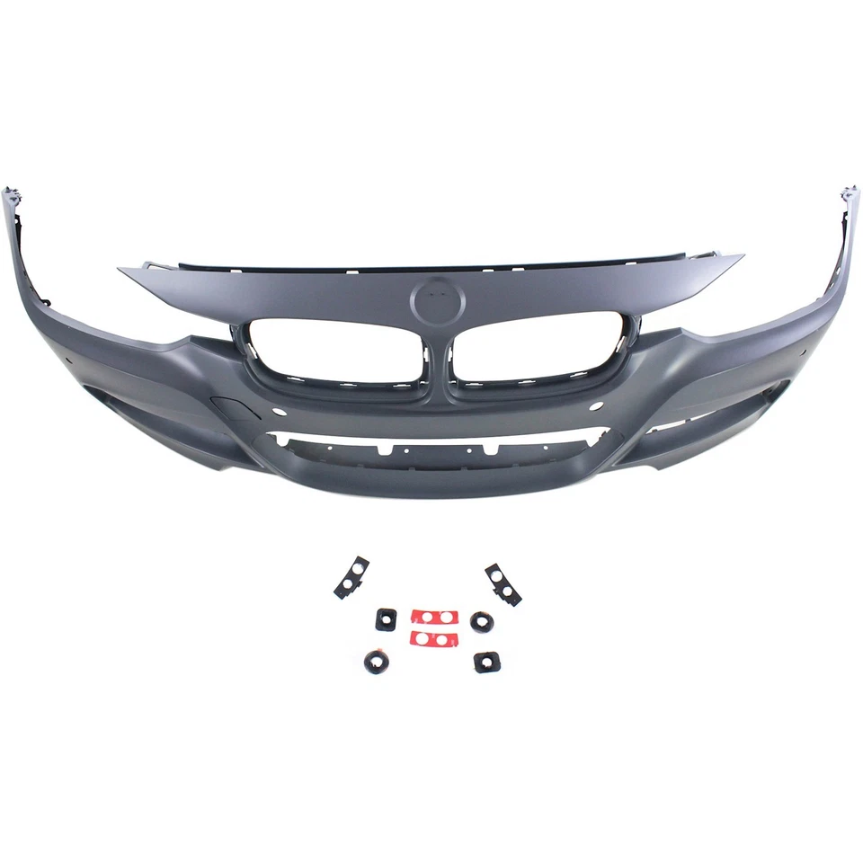 Front Bumper Cover For 2013-18 BMW 320i 2013-16 328i Primed With Fog Light Holes Foto 4 de 4