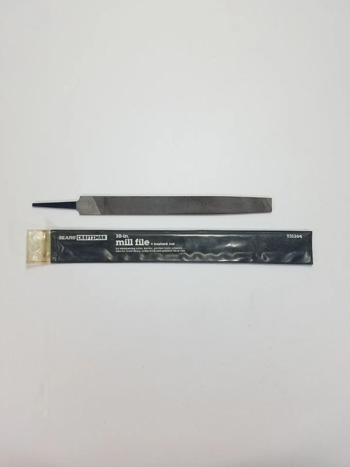 Sears Craftsman 10" Mill File Bastard Cut 9-31264 Excellent Condition No Wear  - Image 2 of 4