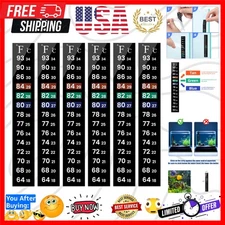 High Accuracy 6 PCS Fish Tank Thermometer Strips - Easy Read and Stick Options