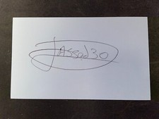 2022 CUBS: Javier Assad, SIGNED 3x5 Card