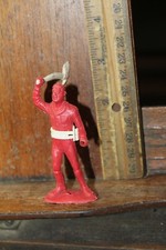 Vintage 1950's Plastic Soldier Figure MPC Ring Hands with Fireman's Axe  Belt
