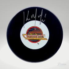 KIRK McLEAN Vancouver Canucks Autographed Puck