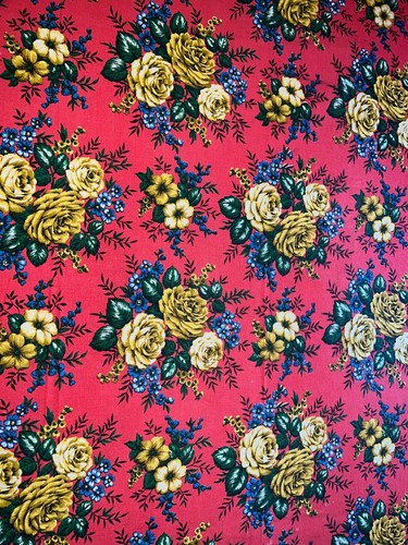 Tissu ancien ameublement coton Marignan larg 120 cm x H 200 cm réf C606 - Imagen 2 de 7