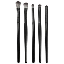 5pcs Makeup Brush Set Face Concealer Brush Eyeshadow Smudger Brush Black