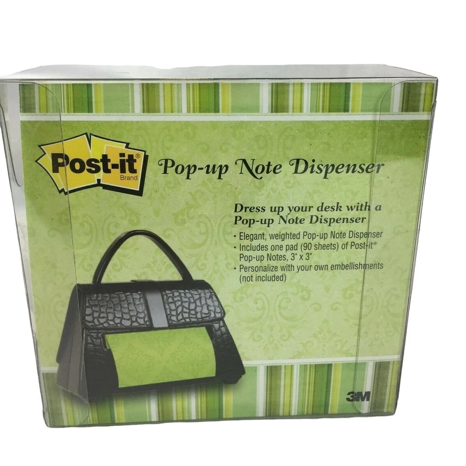 Post-it Pop Up Note Dispenser - Black Purse   (1 free post-it pad) - Image 2 of 4