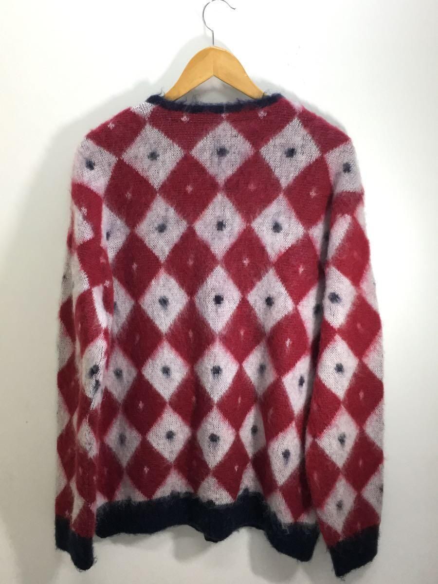 Needles Cardigan (Thick L Mohair Red Full Pattern NS280 Used Needles Cardigan (Thick L Mohair Red Full Pattern NS280 Used