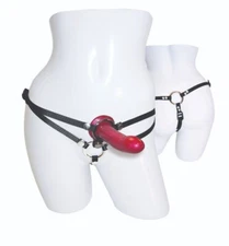 Menage A Trois Double Penetration DP Anal Sex Male Harness Strap-on Dildo Cock