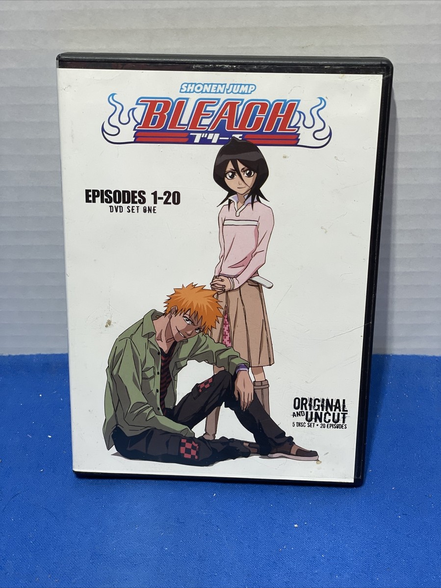 BLEACH Original & Uncut: Set One - Episodes 1-20 (DVD, 5-Disc Set