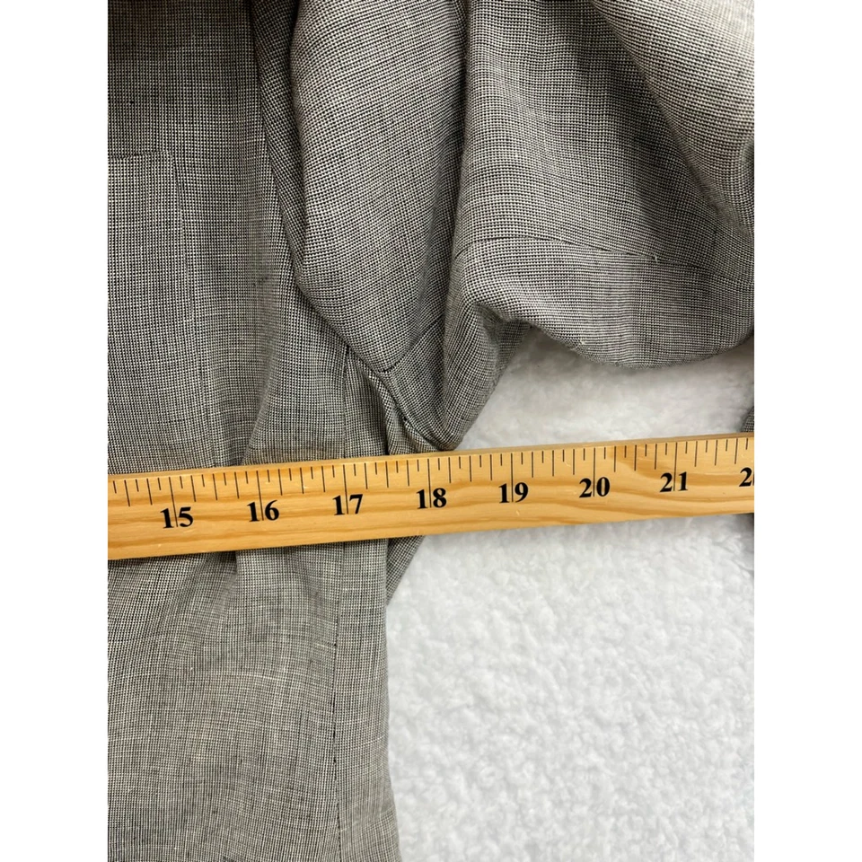 Ann Taylor лофт женщин костюм куртка Blazer серый выемка лацкан карманы миниатюрных 2P - Изображение 4 из 4