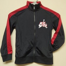Nike Boys Jordan Zip Jacket 5-6 Years Size Medium Black Red