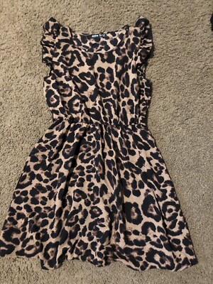 Leopard Print Girls Cheetah Dress Shein Girls Cheetah Print Dress