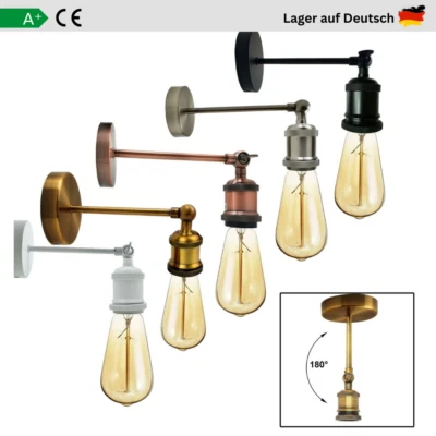 Vintage Retro Wandlampe Wandleuchten Industrial Lampe Wandspot Wandleuchte E27 - Bild 1 von 4