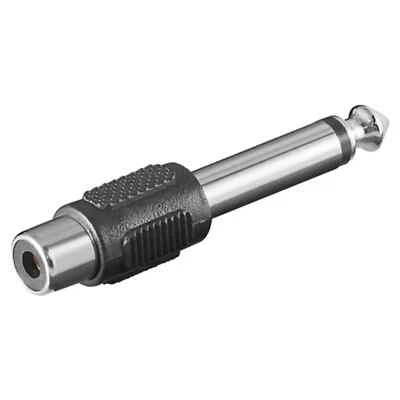 GOOBAY adattatore rca a connettore jack aux mono 6,35 mm mono