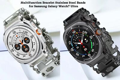 Multifunction Bracelet Stainless Steel Strap Samsung Galaxy Watch 7 Ultra Band