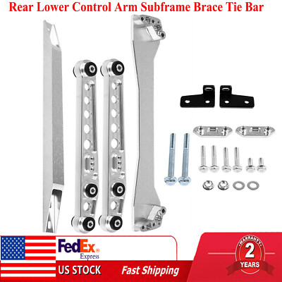 F7 Billet Rear Subframe Brace Control Arm LCA Tie Bar For 96-00 Honda Civic EK E - Foto 2