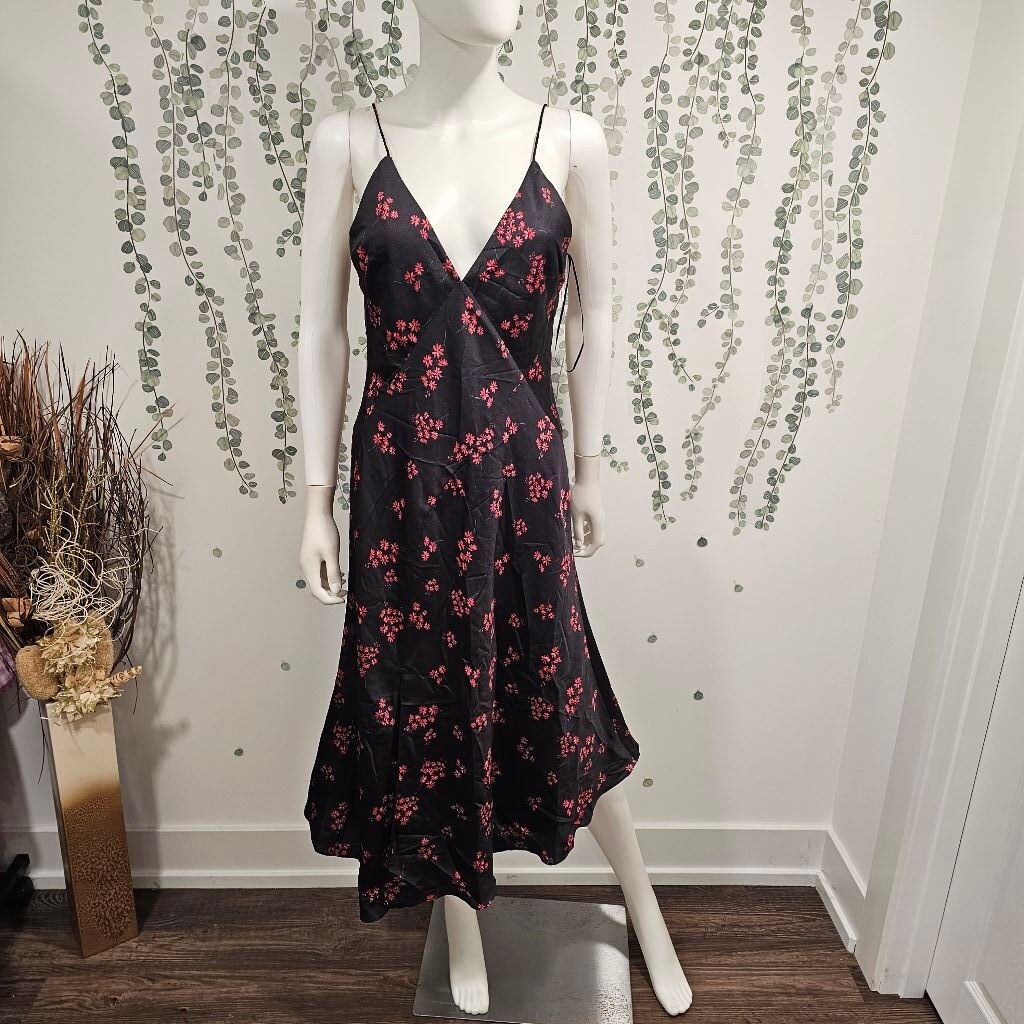 knee length dresses for ladies Kayley Midi Dress Abstract Floral M