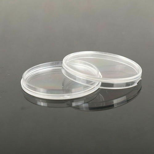 10PC 40mm Clear Round Plastic COINN Capsules Containers COINN Protector Case - Picture 8 of 9
