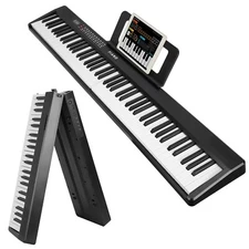 iMountek Fold 88-Key Digital Piano Semi-Weighted Electronic Keyboard Headphone