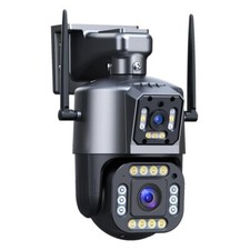 4K 8MP WiFi Surveillance Camera Dual Lens 10X Digital Zoom Home OUTDOOR Security