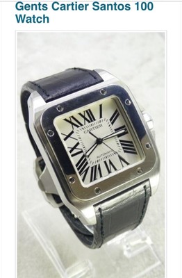 Cartier santos 100 watch | eBay