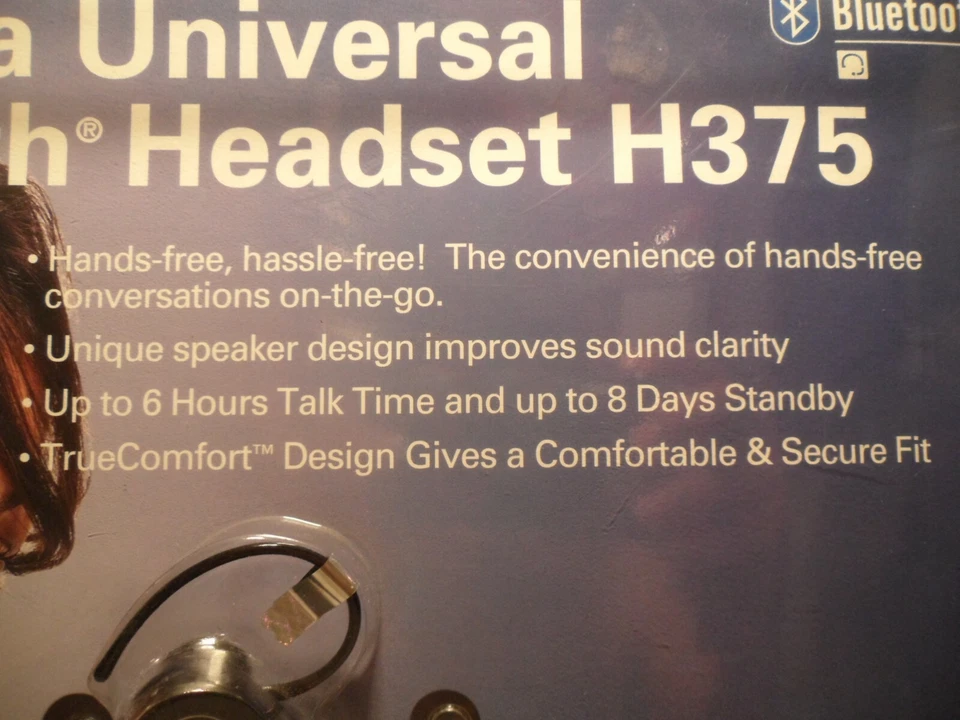 Motorola Universal Bluetooth Headset H375 New in Sealed Big Box Package - Image 2 of 4