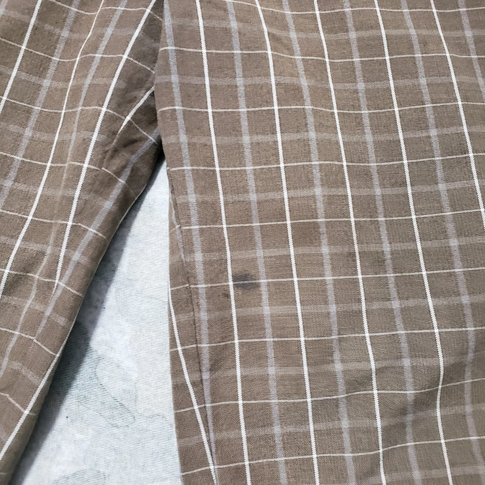 Volcom Shorts Mens 34 Brown Pockets Check Casual Bermuda - Image 3 of 4