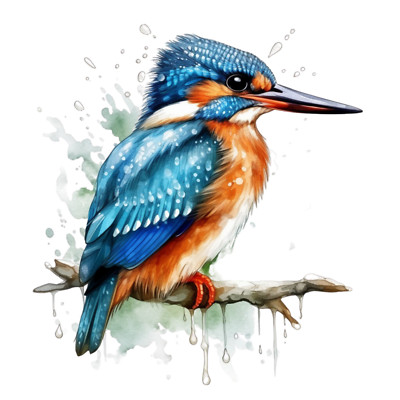 XXL 18x18 cm car sticker kingfisher sticker