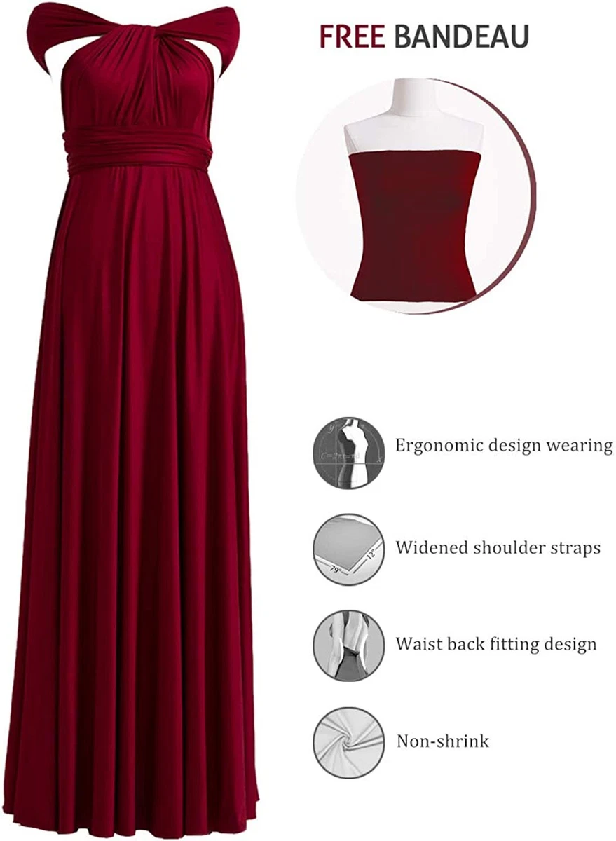 72styles Infinity Dress with Bandeau, Convertible Bridesmaid Dress