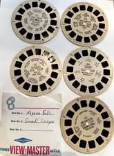Sawyers View-Master US Grand Canyon, Niagara, Carlsbad, Smoky Mtns 5 Reels