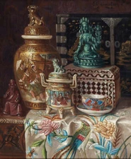 high quality oil painting handpainted on canvas "Asian Table Still Life  "
