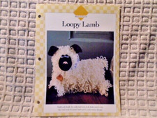 LOOPY LAMB 10" STUFF ANIMAL TOY VANNA'S CLUB CROCHET PATTERN INSTRUCTIONS