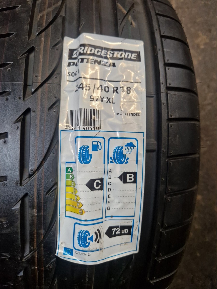 送料無料 245/40R18 97Y XL MOE RFT BRIDGESTONE POTENZA S001
