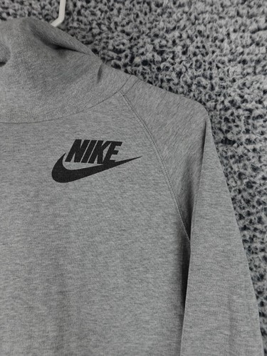 Women's Nike Sportswear Rally Fleece Pullover Hoodie Size M Gray AA1539-091 - Picture 3 of 14