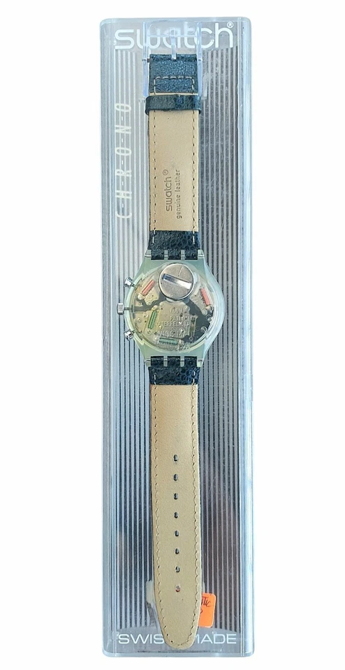 Swatch Watch GREENTIC SCV100 1992 Chrono Rare Swiss Made New Old Stock - Image 4 of 4