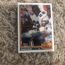 1991 Upper Deck Emmitt Smith #456 Team MVP Dallas Cowboys
