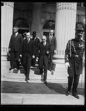 Washington DC Calvin Coolidge 1920s White House Steps President Military Guard